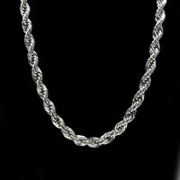 Men's gold-plated hip-hop necklace with a 1cm twist rope chain, high fashion style, by MANDOTOS INTERNATIONAL.