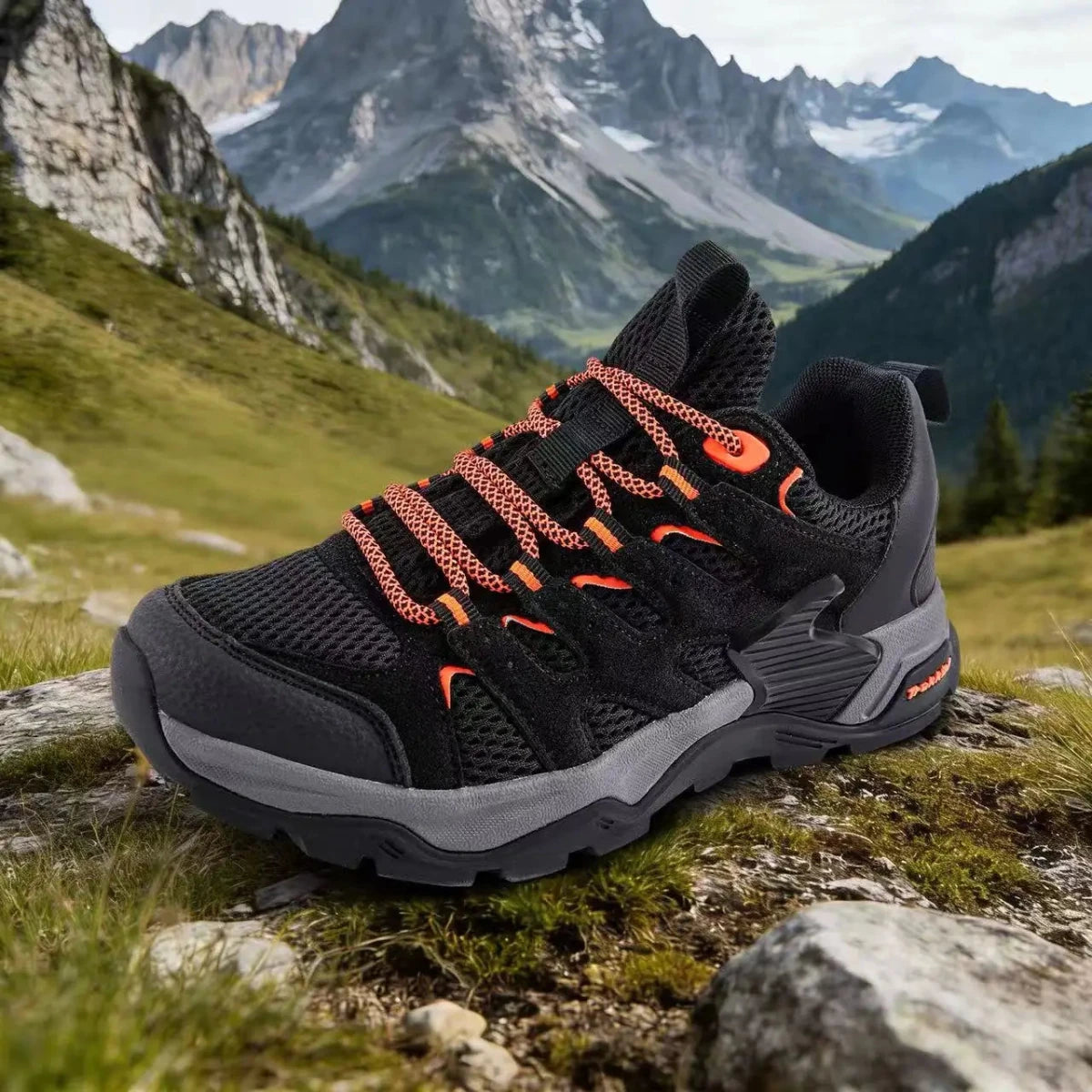Men's lightweight waterproof hiking shoes by MANDOTOS INTERNATIONAL, designed for all seasons with durable outdoor footwear features.