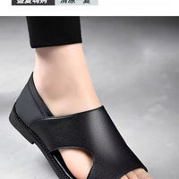 Men's non-slip soft-soled beach sandals by MANDOTOS INTERNATIONAL, ideal for summer, featuring comfortable, open-toe design.