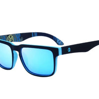 Men's polarized night vision driving sunglasses by MANDOTOS INTERNATIONAL, Viahda V5089, with dark tinted lenses for enhanced nighttime visibility.