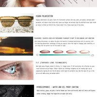 Men's polarized night vision driving sunglasses by MANDOTOS, Viahda V5089, with dark tinted lenses for enhanced nighttime visibility