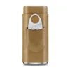 Men's portable cigar case by Mandotos International, holds 3 cigars in PU leather travel box with cutter.