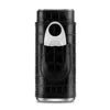 Men's portable cigar case by MANDOTOS INTERNATIONAL, holds 3 cigars in PU leather with built-in cutter for travel convenience.