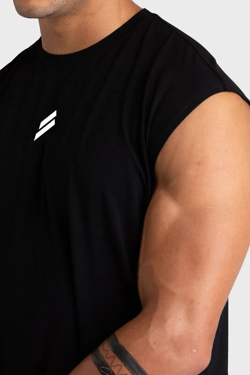 Men's quick-drying sleeveless fitness shirt by Mandotos International, summer mesh basketball tank top, ideal for active workouts.
