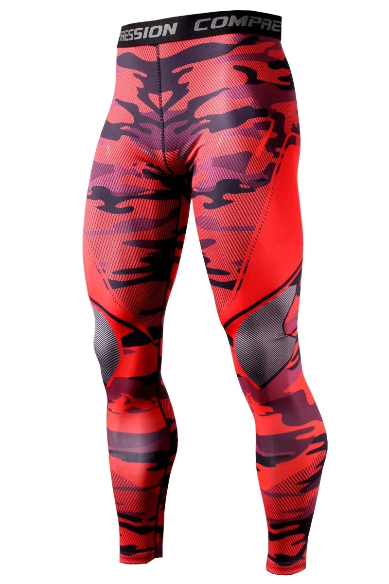 Men's slim-fit quick-dry workout trousers by MANDOTOS INTERNATIONAL, shown in a versatile athletic pose.