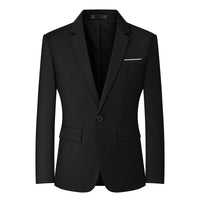 Men's slim fit travel blazer by MANDOTOS INTERNATIONAL, lightweight suit jacket with tailored design and versatile style.