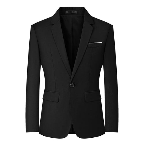 Men's slim fit travel blazer by MANDOTOS INTERNATIONAL, lightweight suit jacket with tailored design and versatile style.