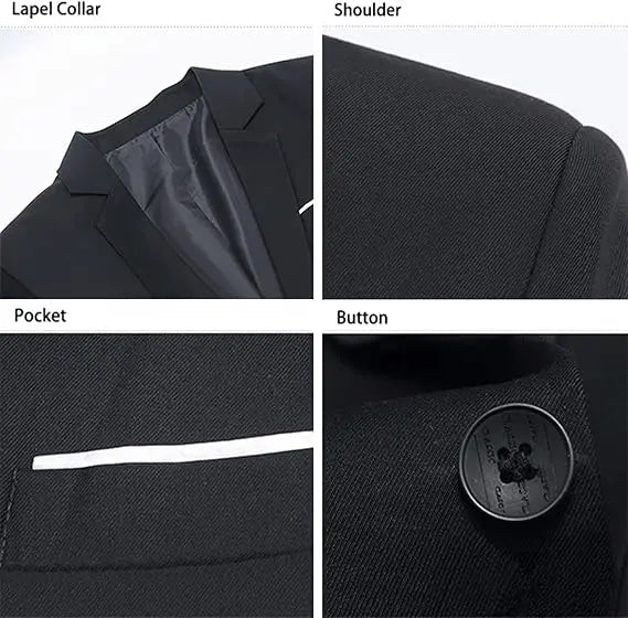 Men's lightweight slim fit travel blazer by Mandotos International, tailored suit jacket with a modern, sleek design.