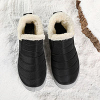 Men's waterproof winter snow boots by MANDOTOS INTERNATIONAL, outdoor work shoes, plus size, rugged design for cold weather.