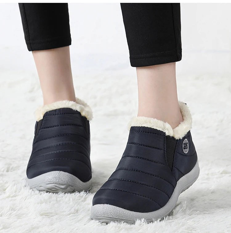 Men's waterproof winter snow boots by MANDOTOS INTERNATIONAL, outdoor work shoes with insulation and durable soles, plus size available.