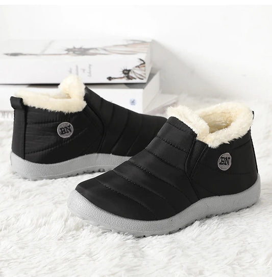 Men's waterproof winter snow boots by MANDOTOS INTERNATIONAL, outdoor work shoes, plus size, durable with rugged tread for winter conditions.