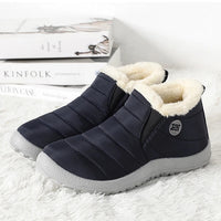 Men's waterproof winter snow boots by MANDOTOS INTERNATIONAL, outdoor work shoes in plus size with rugged sole and insulated design.
