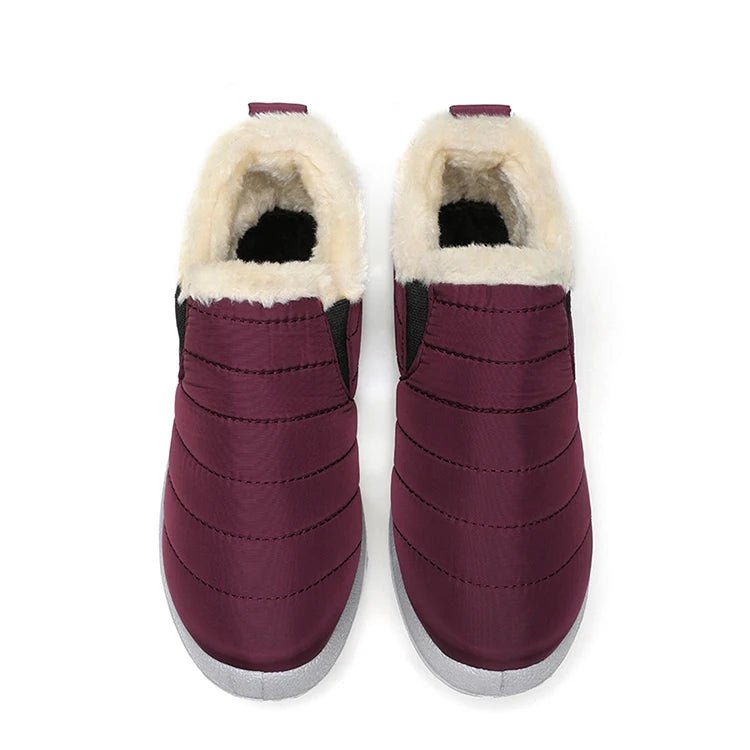 Men's waterproof winter snow boots by MANDOTOS INTERNATIONAL, outdoor work shoes with durable soles and plus size fit.