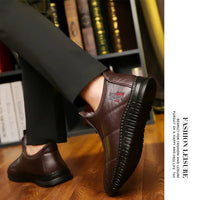 Men's winter waterproof non-slip platform work boots by MANDOTOS INTERNATIONAL, size 38-48, featuring sturdy sole and rugged design.