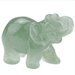 Mini elephant crystal sculpture by MANDOTOS INTERNATIONAL, detailed transparent crystal figurine with intricate elephant design.