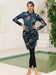 Mandotos International Motive Force Muslim swimwear, stylish and comfortable modest beach attire in sizes M-XXXL, worn by a model at the beach.