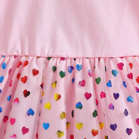 Girls summer short-sleeved princess dress by Mandotos International, featuring a gauze skirt and playful hunter witch design.