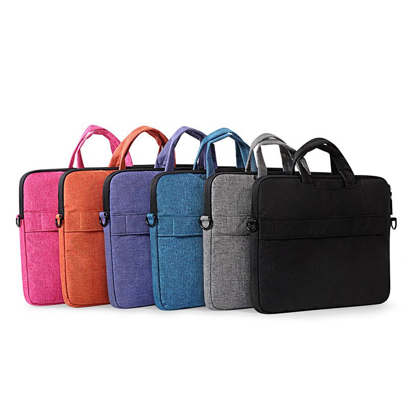 Mandotos International Okade waterproof shockproof shoulder bag for 11-15 inch MacBook Pro and Air, slim and lightweight design.