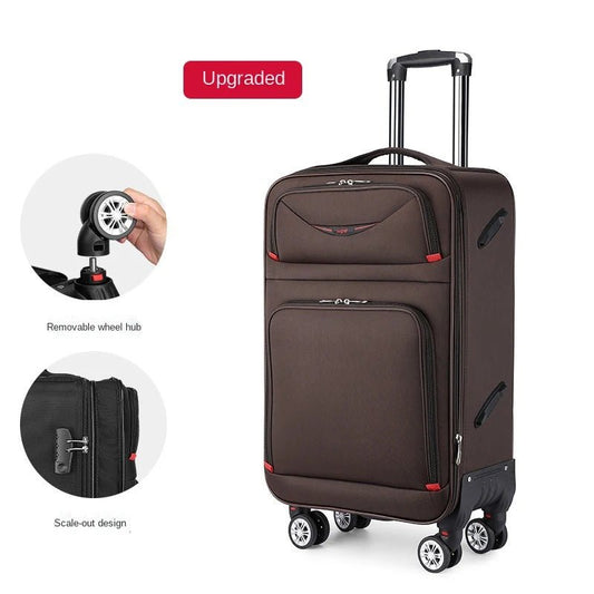 Oxford unisex travel bag by MANDOTOS INTERNATIONAL, large capacity canvas luggage with zipper, lock, and password box.