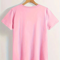 Playful Heart Print Junior T-shirt by Mandotos International featuring a fun design for daily outings.