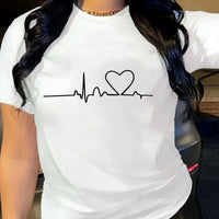 Mandotos International playful heart print junior T-shirt featuring a fun design, perfect for daily outings and casual wear.