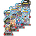 Eight booster packs of Pokémon TCG Scarlet & Violet Crown Quest by Mandotos International, featuring colorful Pokémon card artwork.