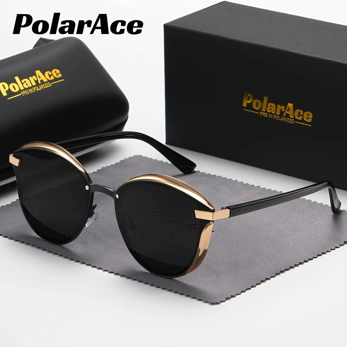 Mandotos International polarized fit-over sunglasses for women with thin temples and anti-glare lenses, ideal for driving.