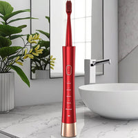 Mandotos International portable electric toothbrush set for adults and kids with rechargeable oral cleaner and multiple brush heads.