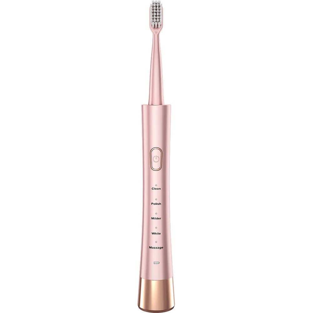 Mandotos International portable electric toothbrush set for adults and kids with rechargeable oral cleaner and multiple brush heads.