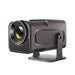 Portable MANDOTOS INTERNATIONAL Android Smart Projector HY320 with Full HD 4K display, compact design, and versatile connectivity.
