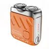Mandotos International portable electric shaver for men with mini USB power, suitable for face, body, and bikini shaving.