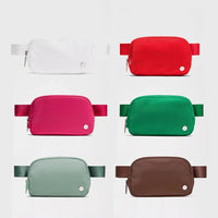 Mandotos International premium lightweight women’s waist bag for running and travel, shown with adjustable strap and compact design.