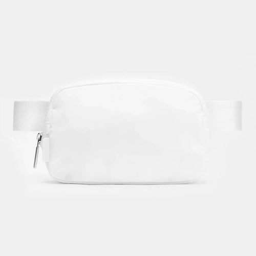 Mandotos International lightweight women's waist bag for running and travel, shown with adjustable strap and compact design.