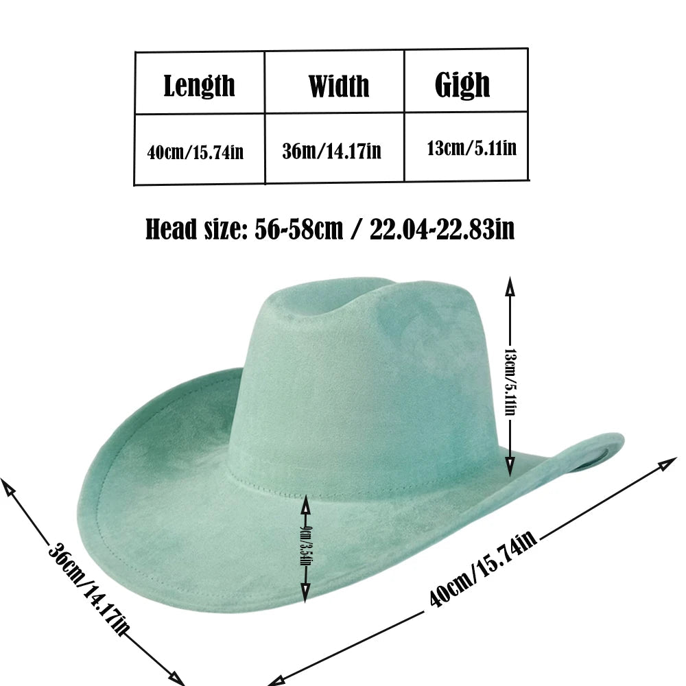 Premium suede cowboy hat by MANDOTOS INTERNATIONAL, stylish outdoor hat for men and women, with wide brim and classic western design.
