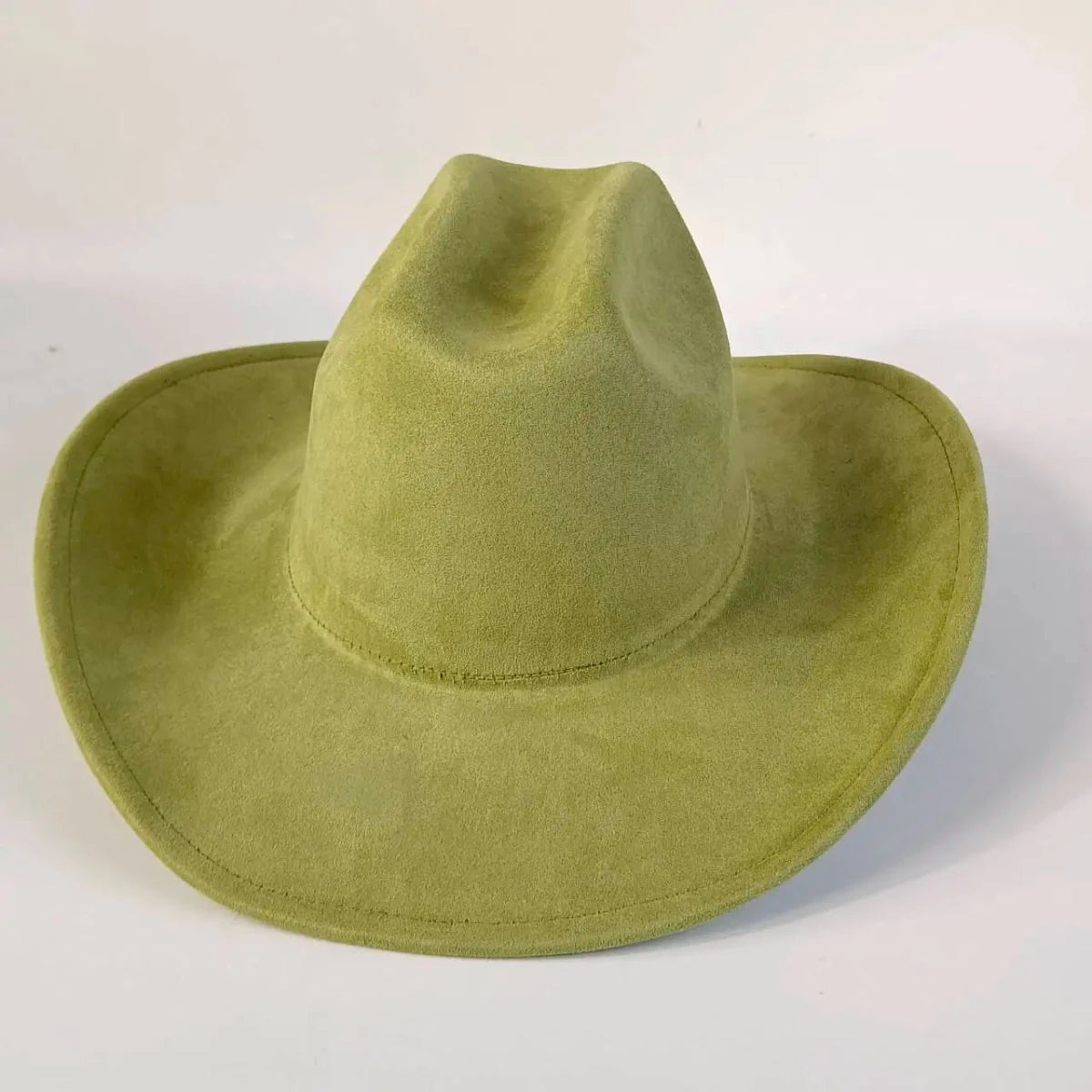 Premium suede cowboy hat by MANDOTOS INTERNATIONAL featuring a wide brim, stylish design, perfect for outdoor festivities.