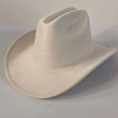 Premium suede cowboy hat by MANDOTOS INTERNATIONAL featuring a wide brim and stylish design for outdoor festivities.