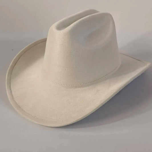Premium suede cowboy hat by MANDOTOS INTERNATIONAL featuring a wide brim and stylish design for outdoor festivities.
