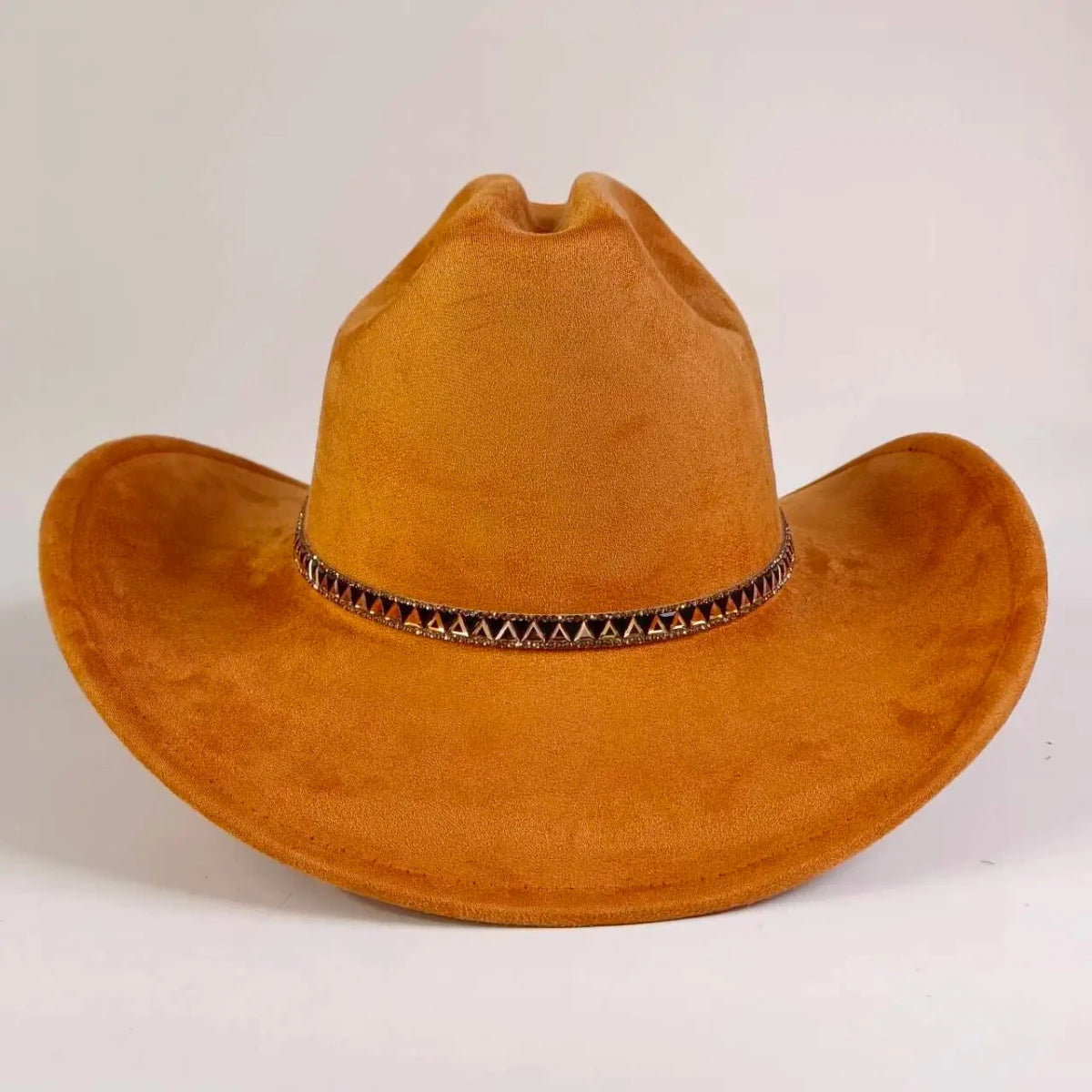 Premium suede cowboy hat by MANDOTOS INTERNATIONAL, stylish outdoor hat for men and women with a wide brim and classic design.