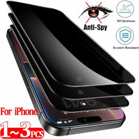 Mandotos International premium tempered glass screen protector for iPhone 11-17, clear and scratch-resistant film on smartphone screen.