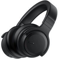 Mandotos International premium wireless noise cancelling headphones for travel and work, featuring over-ear design and sleek black finish.