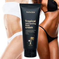 Mandotos International Quick 3Hrs Tan Butter Cream Sunscreen Sunless Tanning Lotion for body care with a smooth, creamy texture.