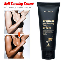 Mandotos International Quick 3Hrs Tan Butter Cream Sunscreen Sunless Tanning Lotion for body care with a smooth cream texture