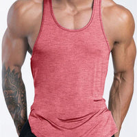 Mandotos International men's quick-dry sports tank top designed for gym, running, and basketball workouts.