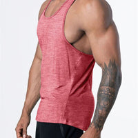 Mandotos International men's quick-dry sports tank top for gym, running, and basketball workouts, made of lightweight, breathable fabric.