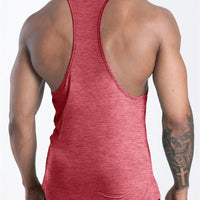 Mandotos International men's quick dry sports tank top, ideal for gym, running, and basketball workouts, in a lightweight athletic design.