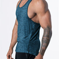 Mandotos International men's quick-dry sports tank top for gym, running, and basketball, made of lightweight, breathable fabric.