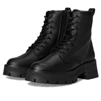 Black Rascal Women's Tactical Boot in size 6 by MANDOTOS INTERNATIONAL, featuring sturdy design and lace-up front.