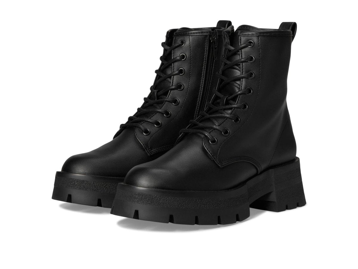 Black Rascal Women's Tactical Boot in size 6 by MANDOTOS INTERNATIONAL, featuring sturdy design and lace-up front.