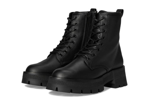 Black Rascal Women's Tactical Boot in size 6 by MANDOTOS INTERNATIONAL, featuring sturdy design and lace-up front.