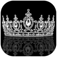 Mandotos International Regalia Crest Rhinestone Tiara showcasing sparkling rhinestones and intricate crown design.